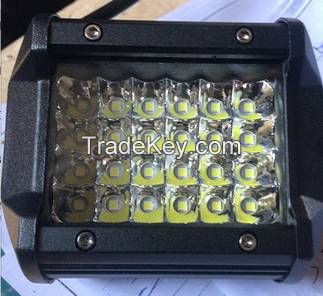 four row 72W 6500K Led Light bar 12V 24V fixture for Truck car lighting
