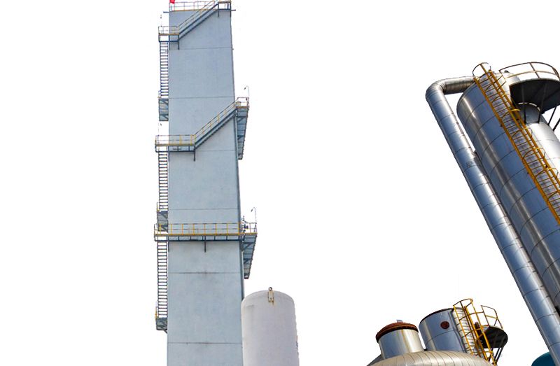 High purity air separation plant for liquid oxygen/nitrogen/argon
