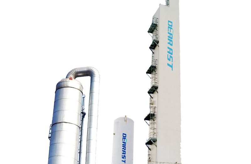 Cryogenic air separation plant for liquid oxygen