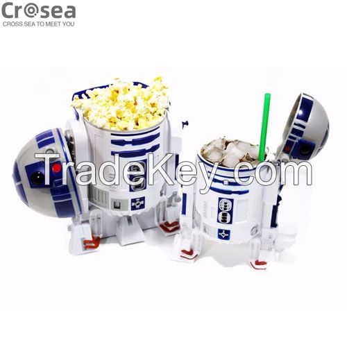 3D plastic popcorn container Disney Mikey/star wars black knight