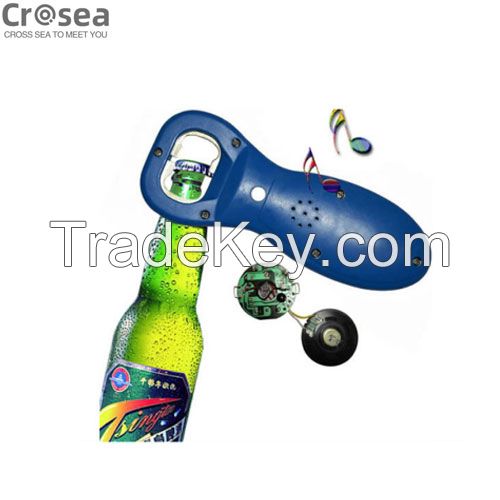 Beer Bottle opener with customized sound &amp; logo printing for promotion