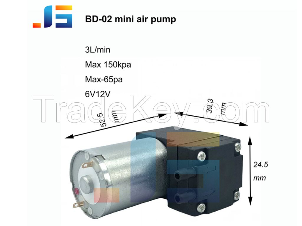 6V12V micro diaphragm vacuum suction water pump