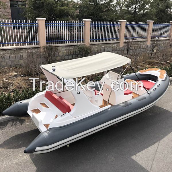 Liya RIB boat 620 fiberglass hull inflatable boats for sale