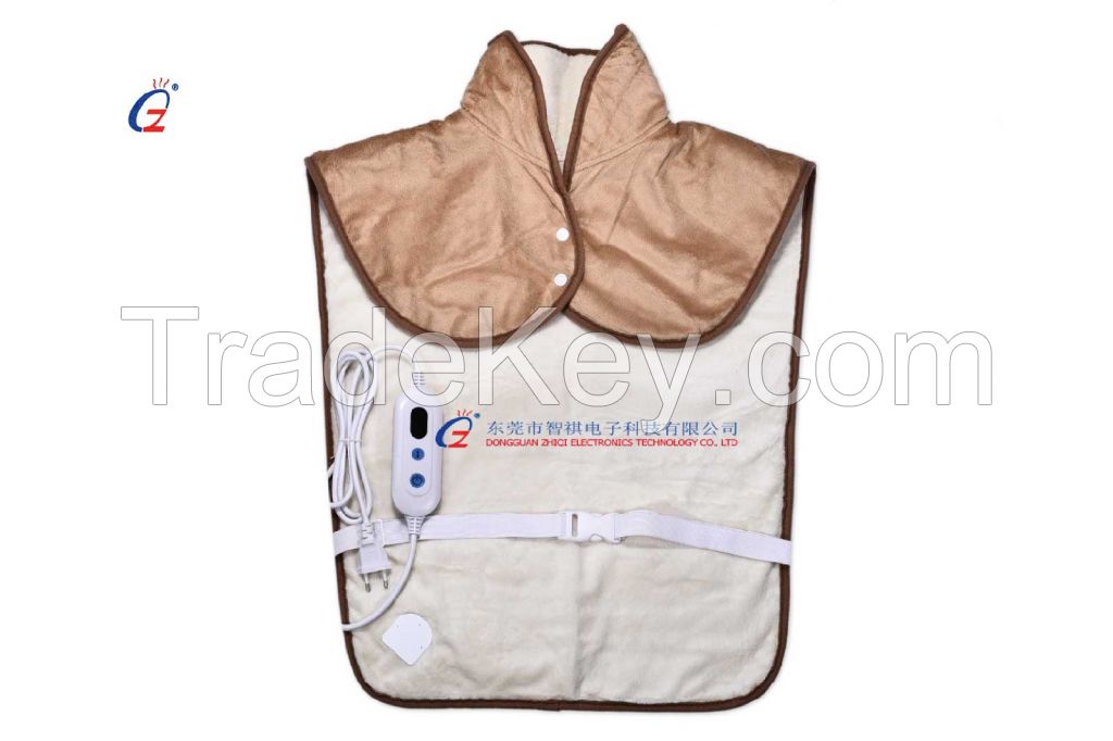 Electric heating pads for neck shoulder and back