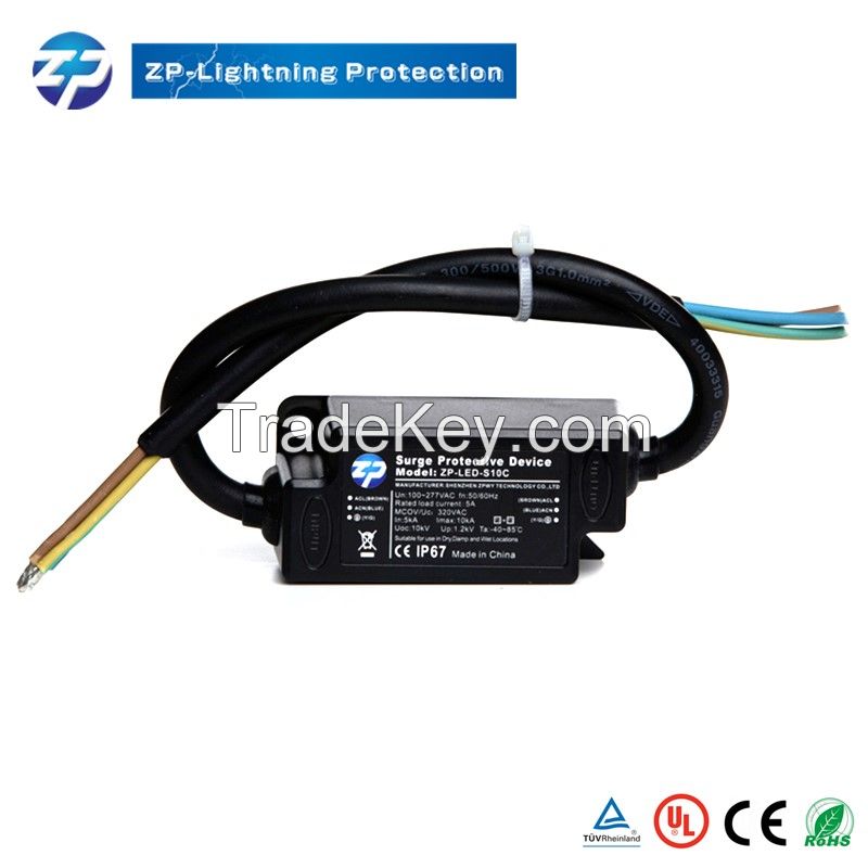 Series Connection Led Surge Protector For High Power Protection 20KV Approved LED Street Lamp Power Surge Protection