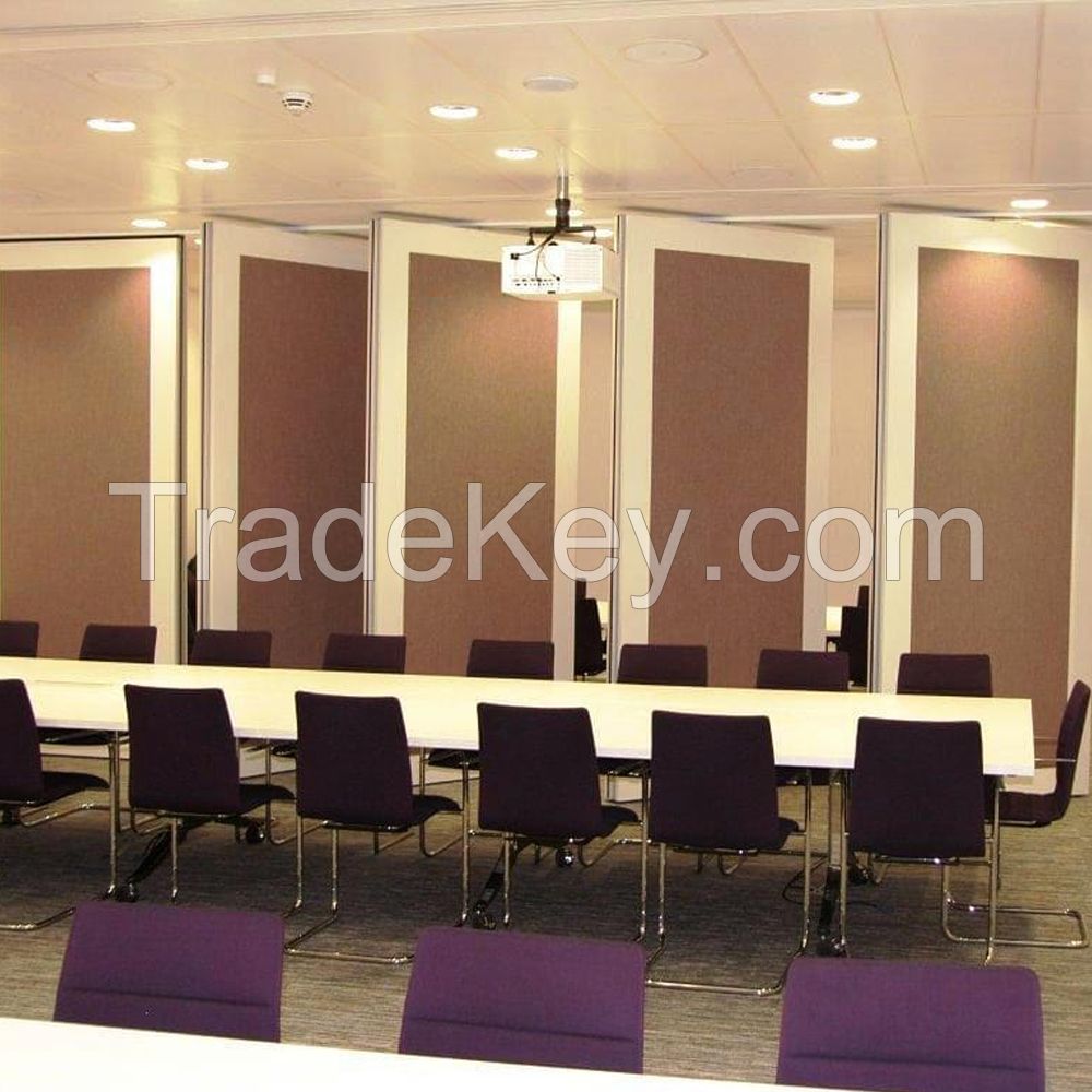 Professional Manufacturer Acoustic Office Folding Partitions With MDF