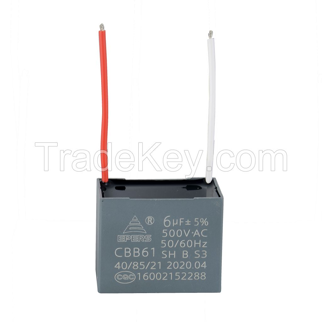 CBB61 AC fan capacitor for