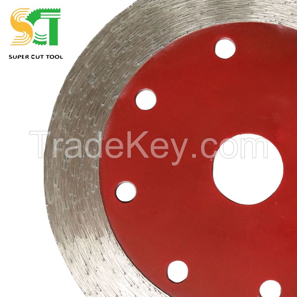 Diamond turbo saw blade for dry cutting - continuous blade for stone&ceramic tile cutting