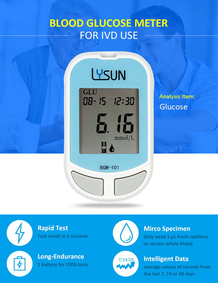 Blood Glucose Analysis Meter Analyzer