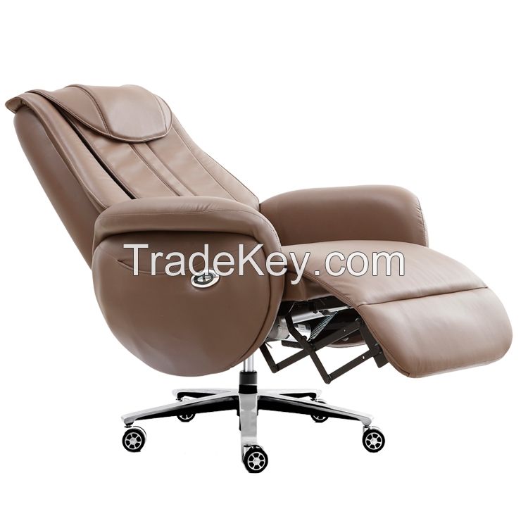 electric swivel massage office chair with foot rest