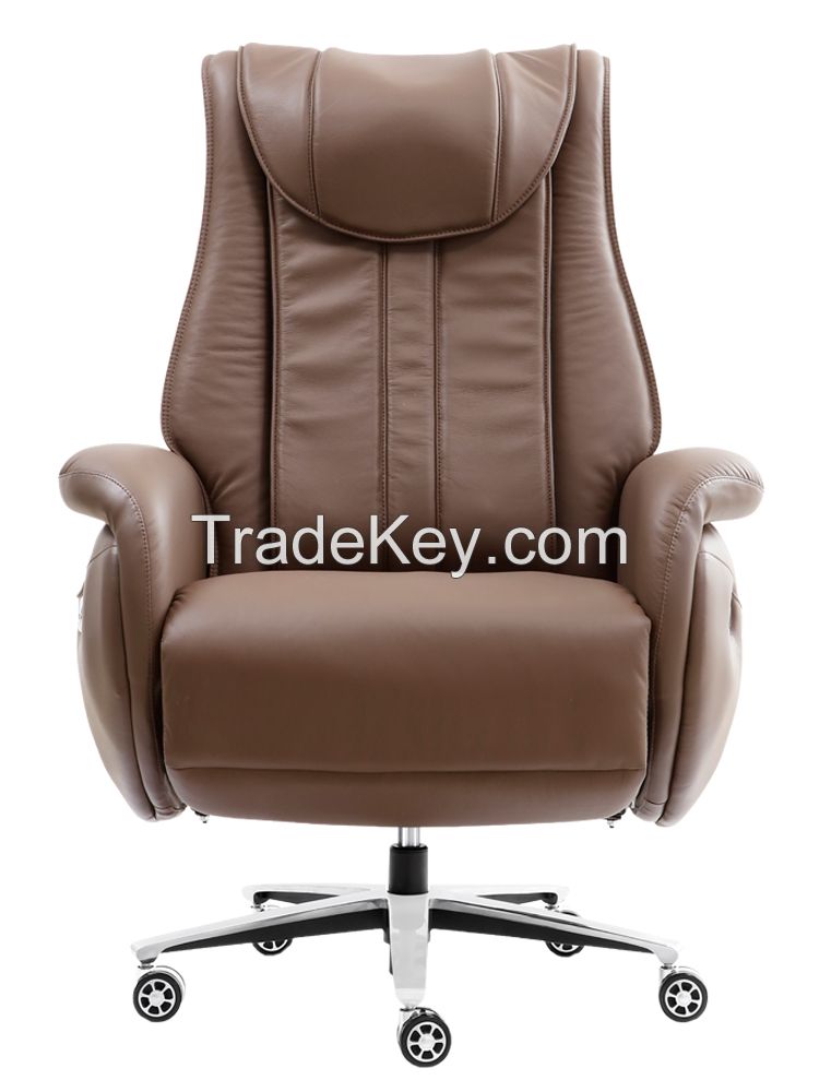 electric swivel massage office chair with foot rest