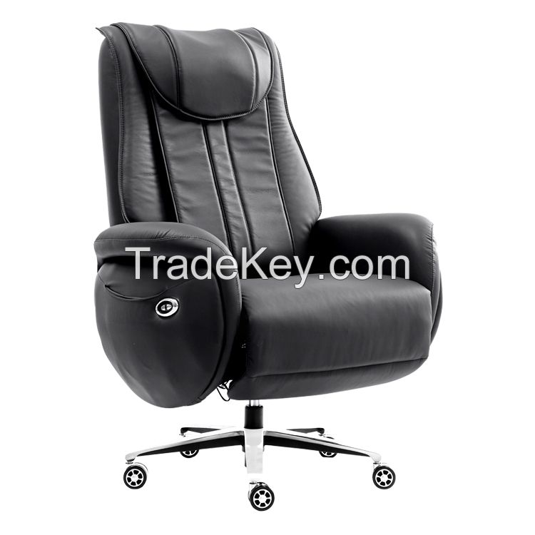 electric swivel massage office chair with foot rest