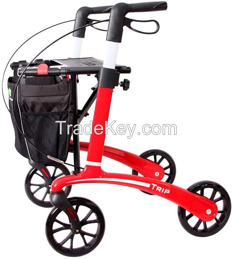 Rollator walkers for elderly, carbon fiber walking aids