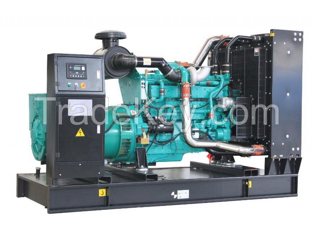 diesel generator set 625kva/500kw, 50hz/60hz, with engine KTA38-G, open frame