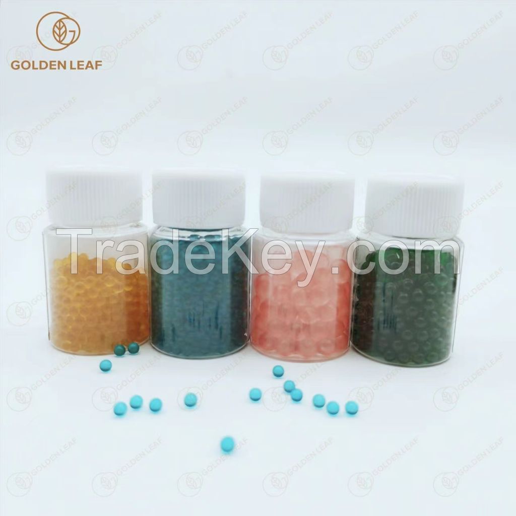 INDUSTRY PRICE Food Grade Non-Toxic Compound Typical Menthol Capsules Blasting Beads Crush Balls in Tobacco Filter Rods 