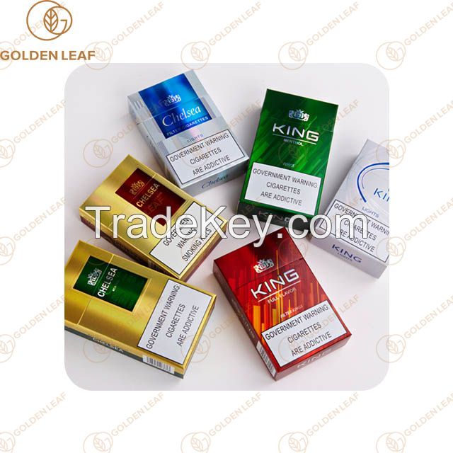 High Quality Custom Multiple Styles Anti-Counterfeiting Shaped Rigid Paperboard Pack Paper Customized Tobacco Cardboard for Tobacco Packaging