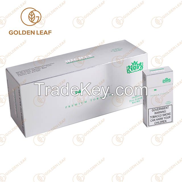 Non-Tobacco Materials Customized Cardboard Cigarette Cases Tobacco Packaging Box
