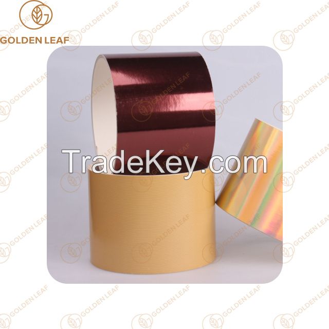 High Strength Custom Gold Cardboard Inner Frame Paper With Glossy Surface for Tobacco Packaging