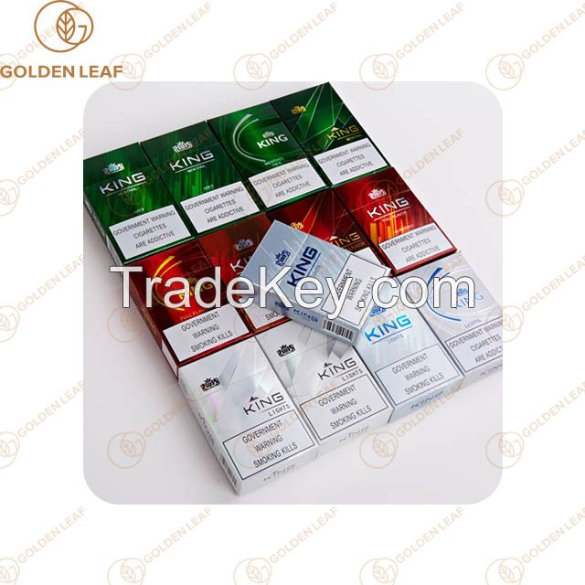 Customized Shaped Rigid Paperboard Tobacco Box Cigarettes Case