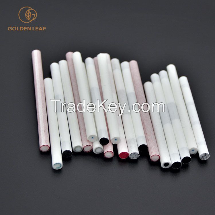 Food Grade Custom Size Food Grade Dual Carbon Filter Rods Carbon Filter Tips for Tobacco Packaging