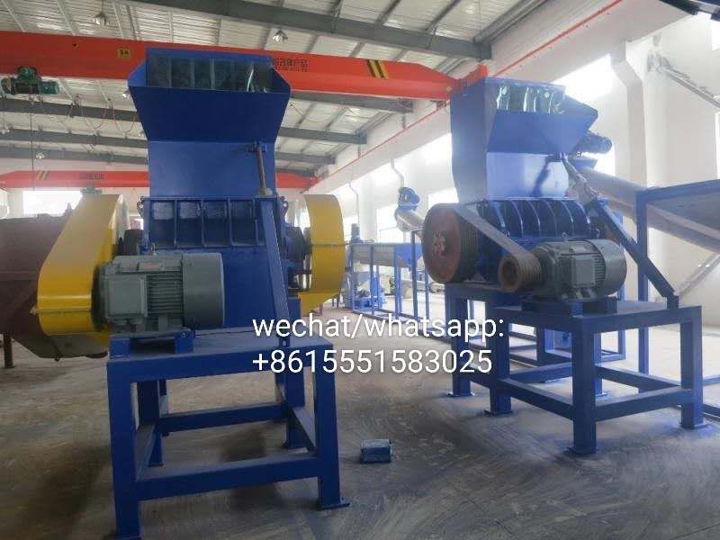 Waste plastic films bags recycling granulating line