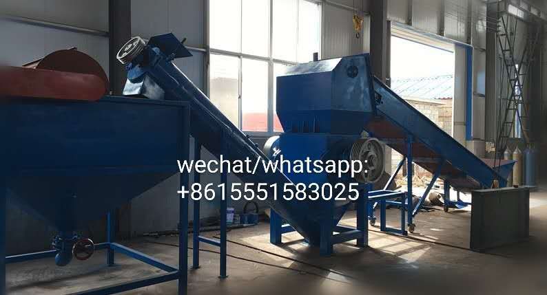 Waste plastic films bags recycling granulating line