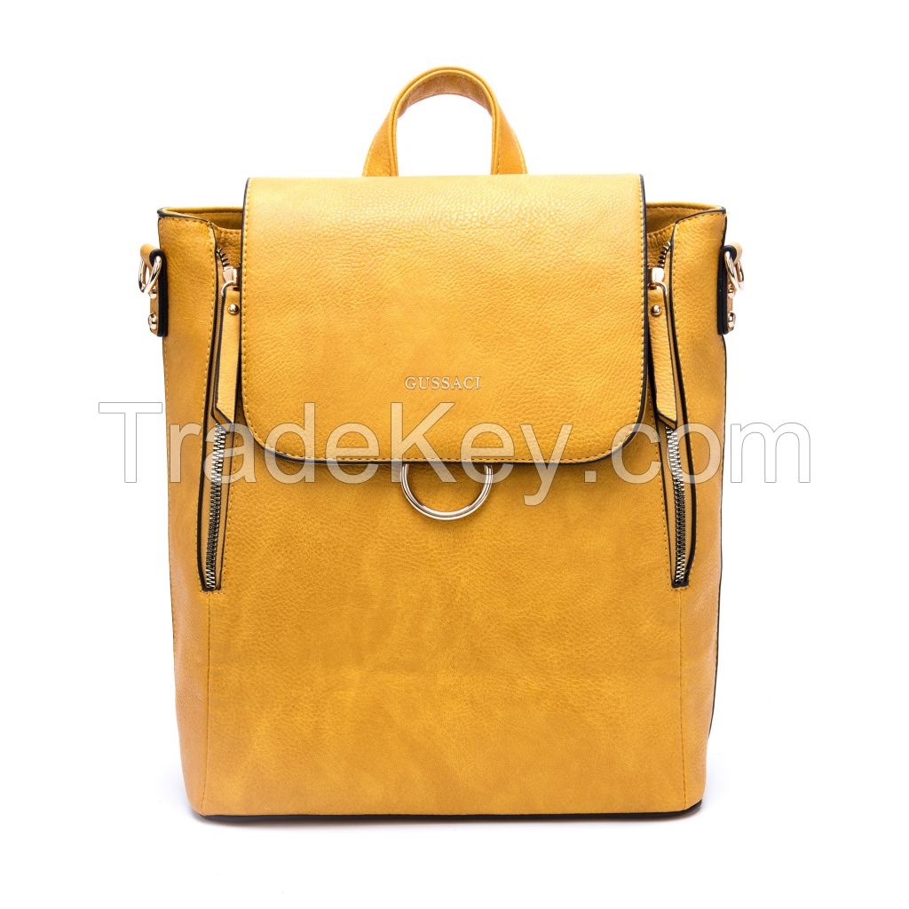 GUSSACI Fashion Backpack bag PU Leather Women Shoulder bag Lady Handbag (G15547)