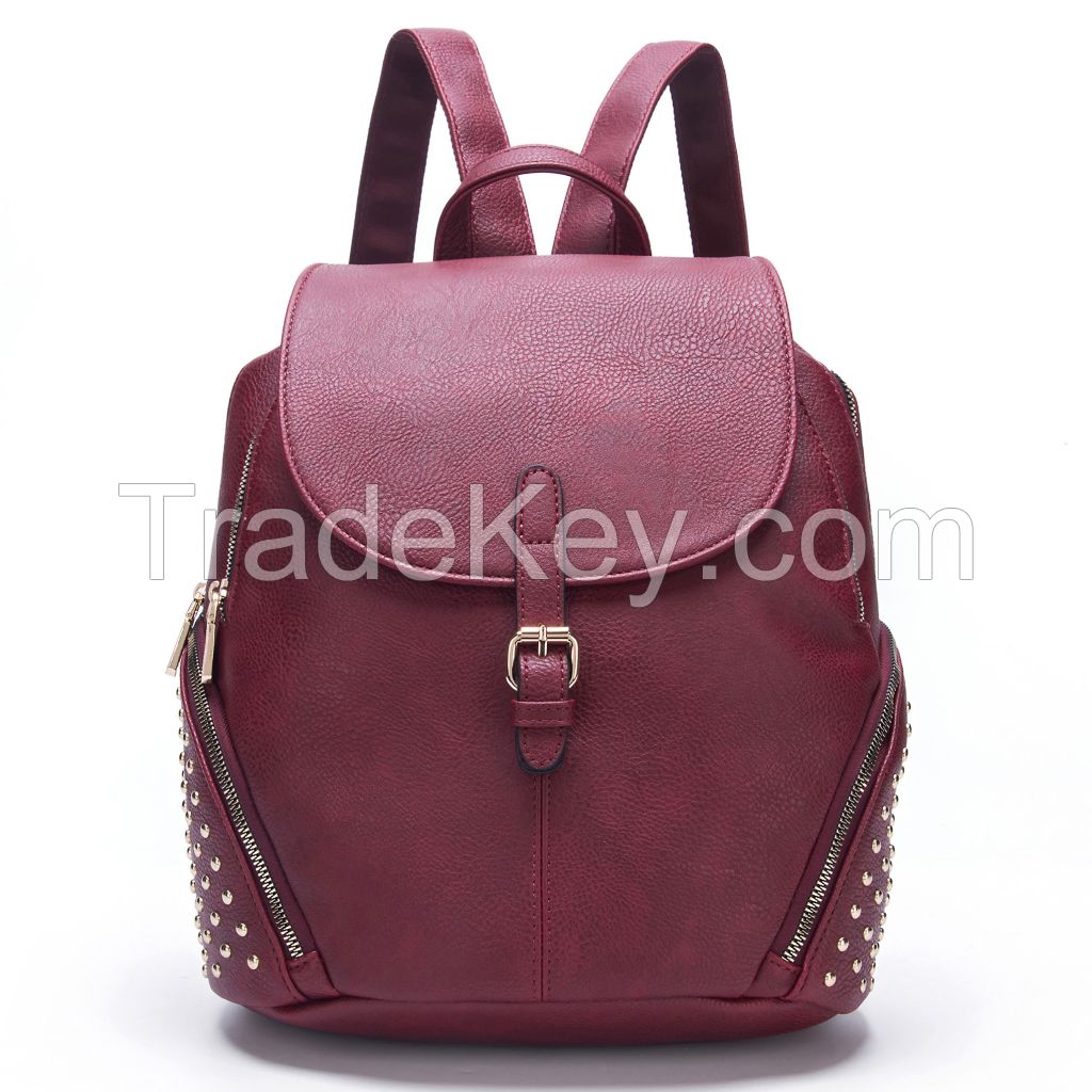 GUSSACI Backpack bag PU Leather Women Shoulder bags Lady Handbag (GUSYBB-026-2)