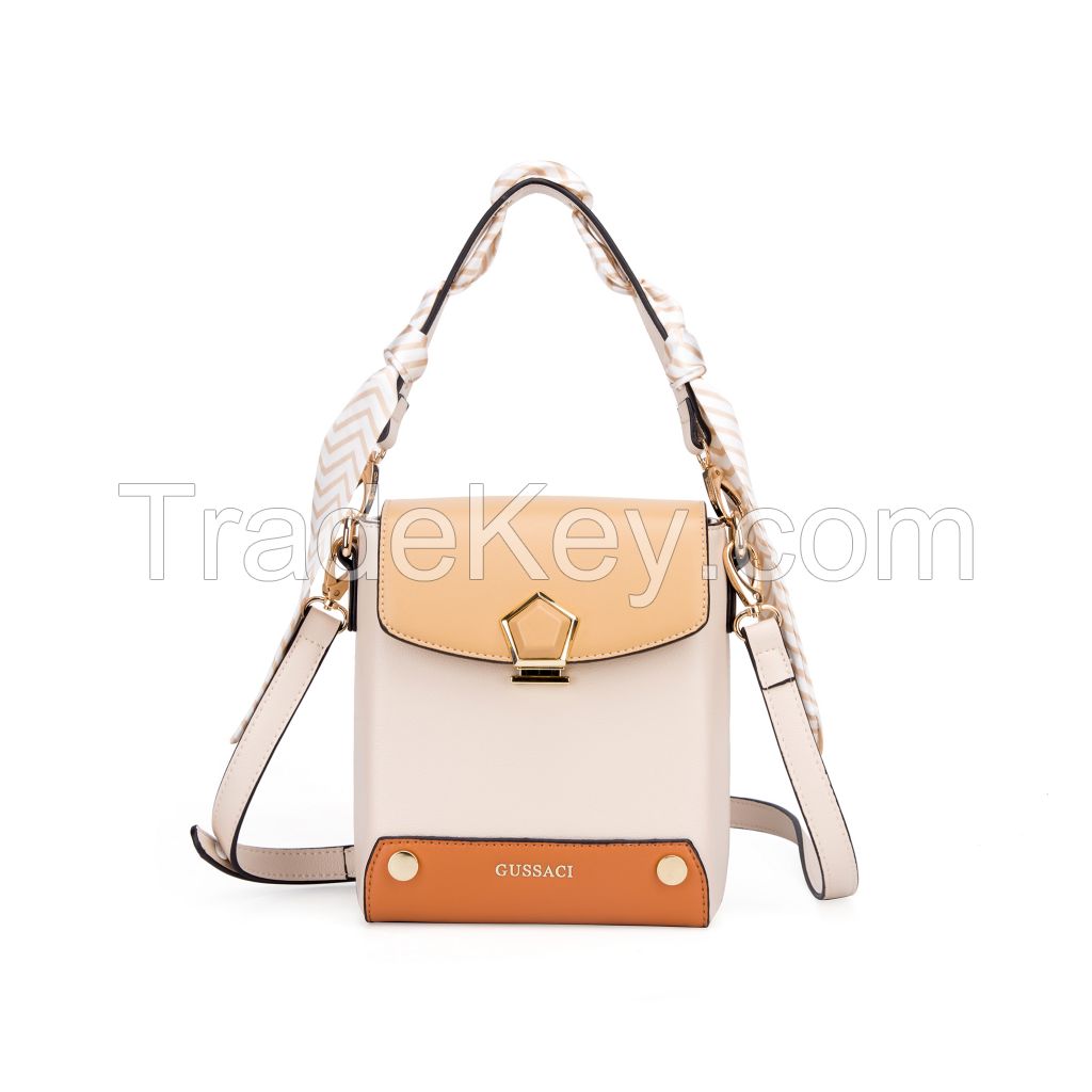 GUSSACI Fashion Colorful Design Handbag Women crossbody bag (GEF-056-2B)