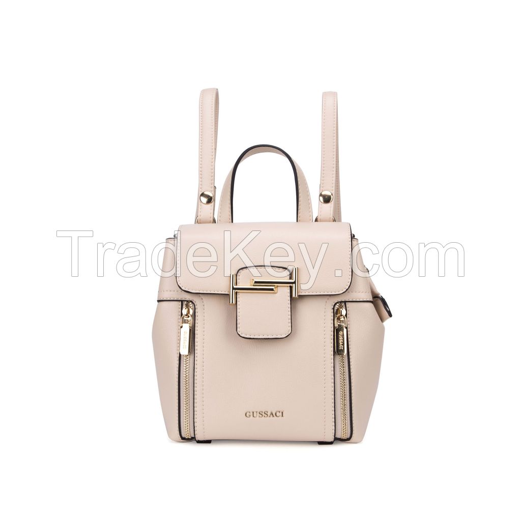 gussaci new luxury fashion casual mini pu leather backpack for women ladies gef 055 1