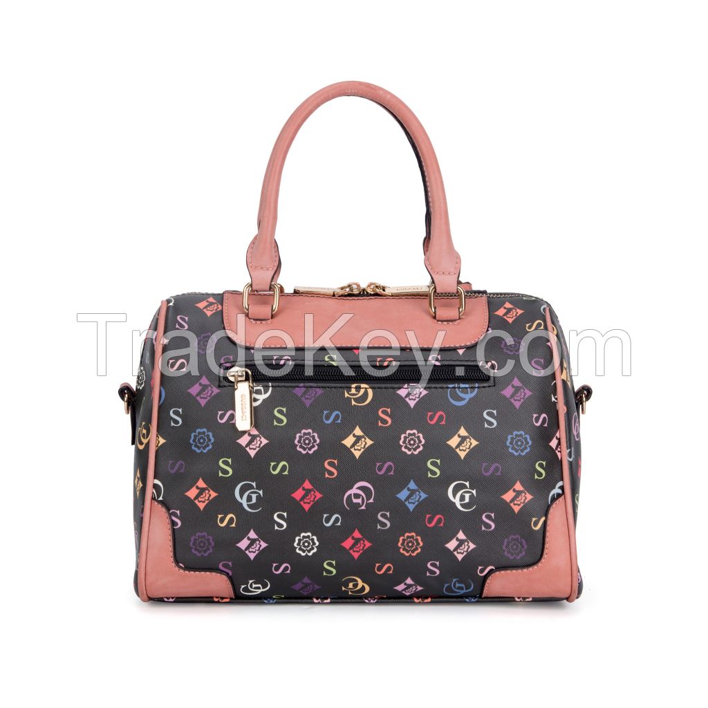 GUSSACI High End Womens Pu Leather Letter Print Beautiful Crossbody Handbag Ladies Hand Bags (YBA-064-4)