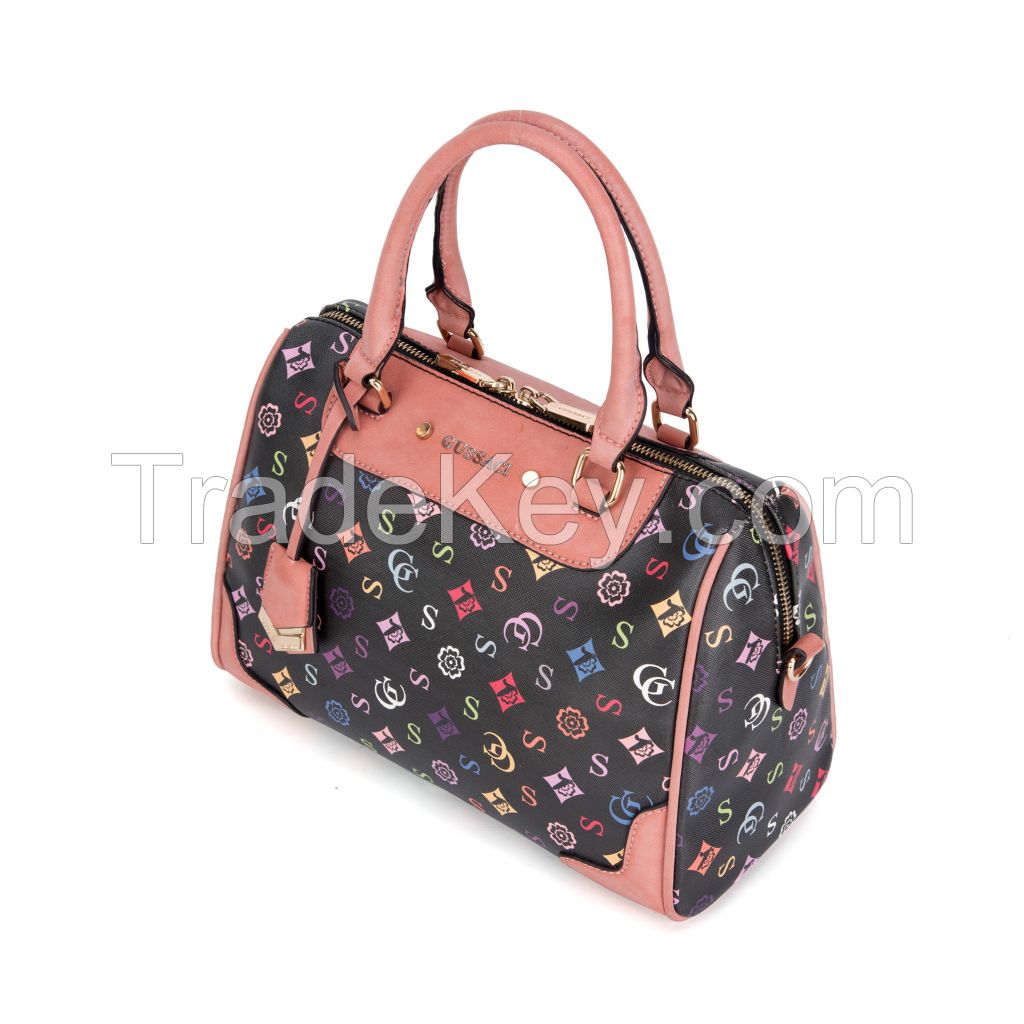 GUSSACI High End Womens Pu Leather Letter Print Beautiful Crossbody Handbag Ladies Hand Bags (YBA-064-4)
