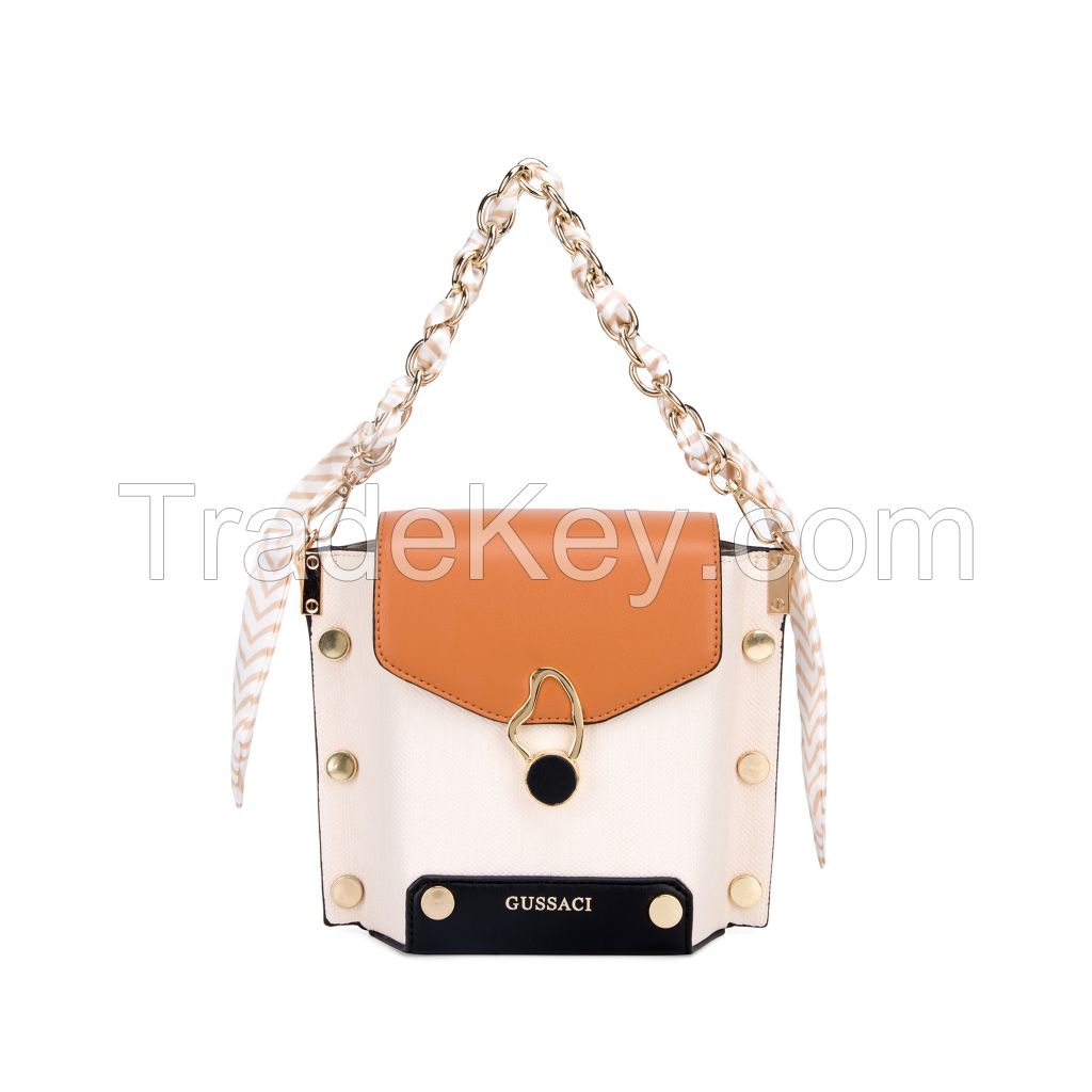 GUSSACI 2020 Fashion Pu Leather Crossbody Handbags Lady Shoulder Bags Messenger Bags For Women (GEF-056-2A)