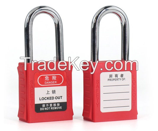 Stainless Steel Cable Industrial Safety Padlock with Master Key