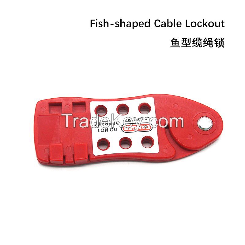 Fish-shaped Cable Lockout