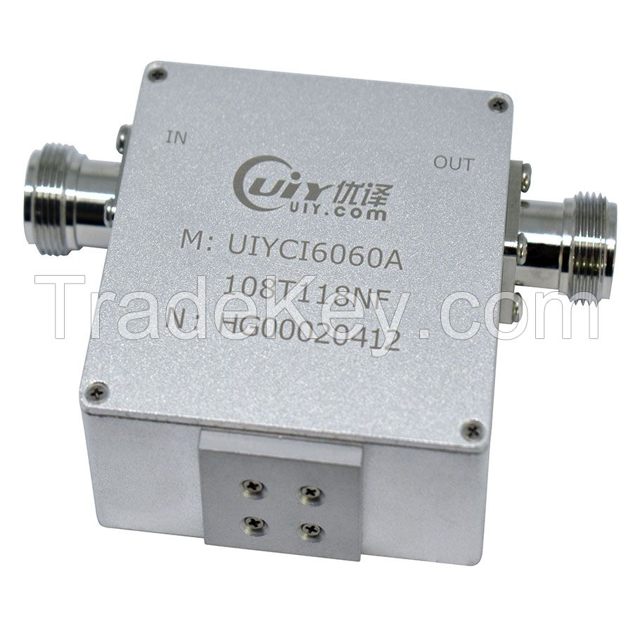 UIY Customized  5g RF Coaxial Isolator Low Frequency 108 ~ 118 MHz  