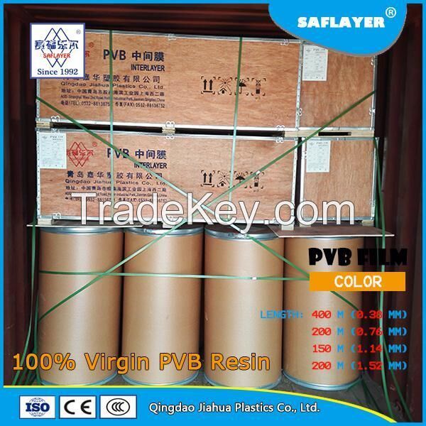 0.76mm Auto Grey on Green PVB Film for Windshield Glass