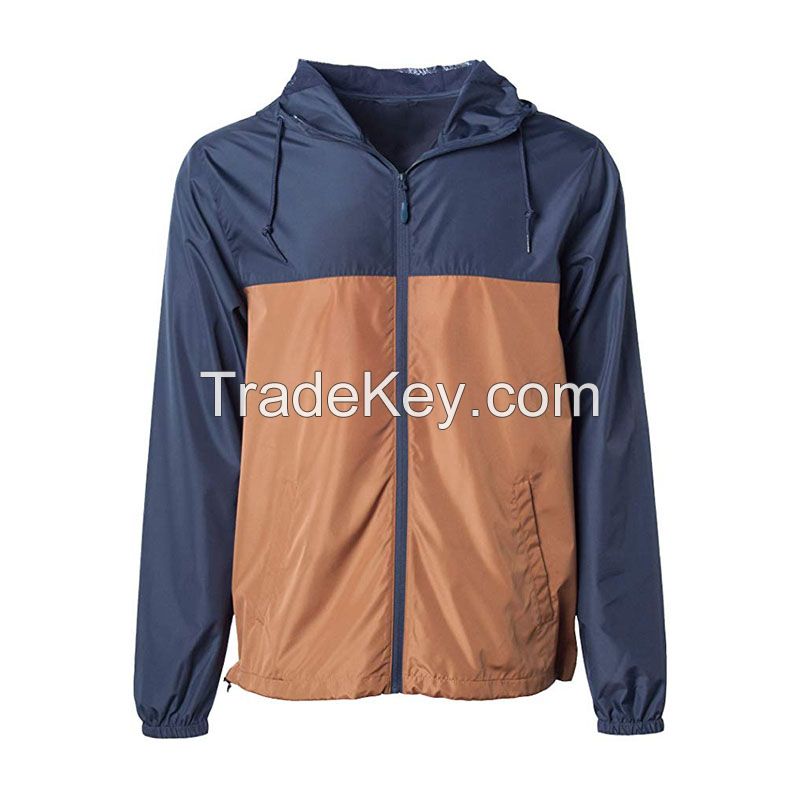 Wintress 2019 New design Reflective pullover windbreaker two tone Custom wholesale cheap men windbreaker jacket