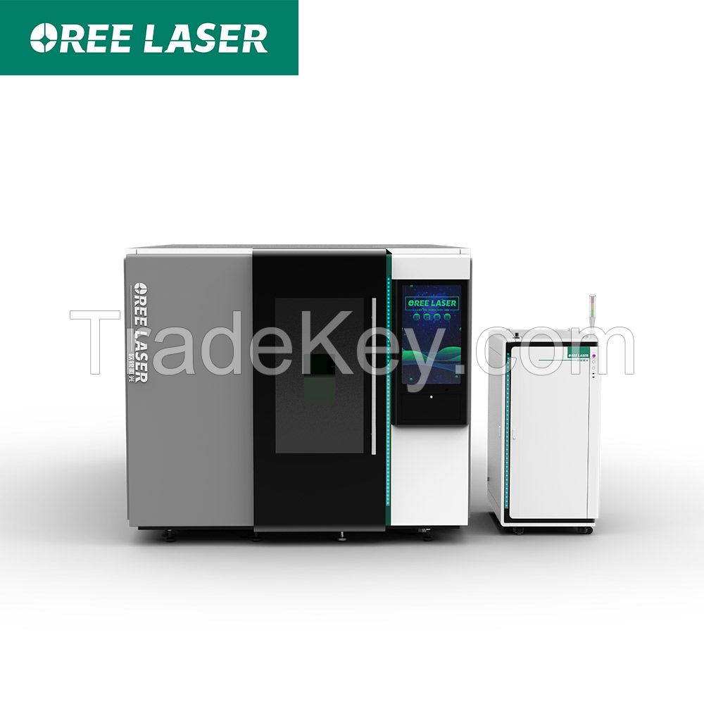 Protective fiber laser cutting machine