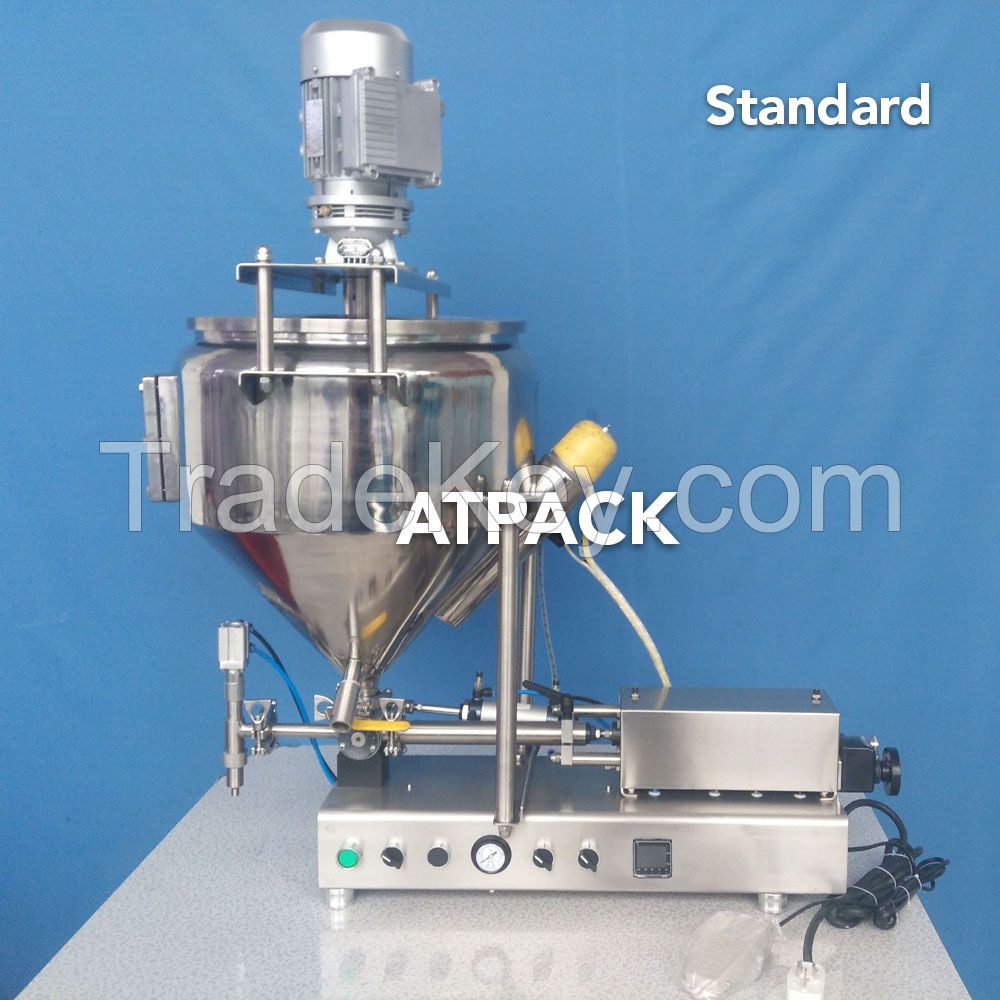 Semi-automatic cream heating and mixing Filling machine