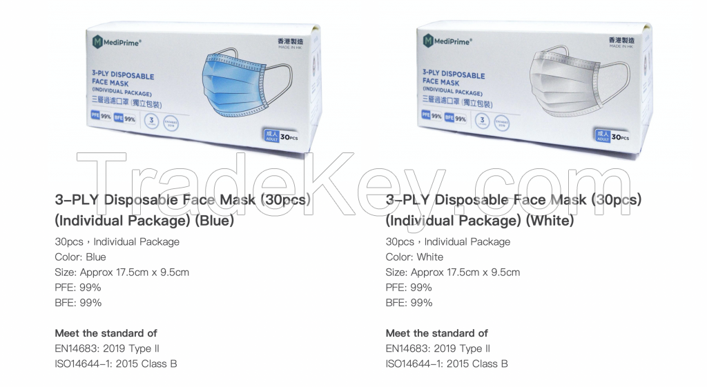 3-PLY Disposable Face Masks