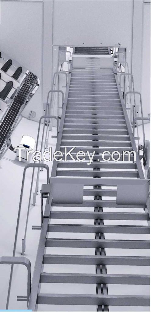Aluminium alloy ladder for wind power tower