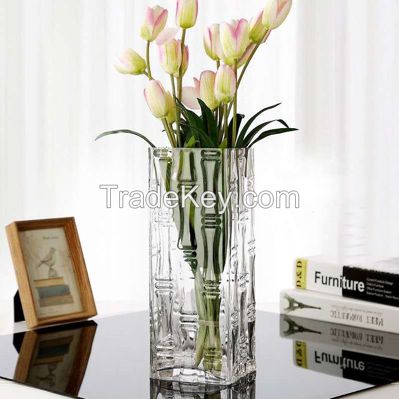 Flower glass vase China supplier