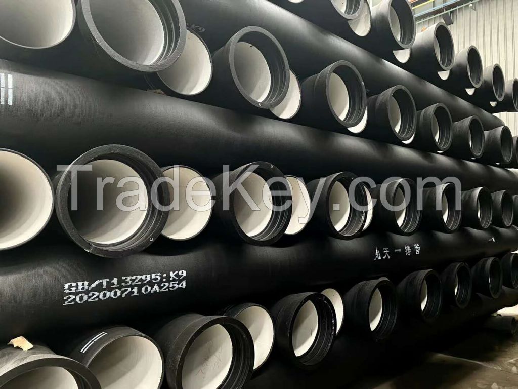 DN150~DN200 ISO2531 Ductile Cast Iron Pipe Class K9/C40/C30/C25 For water supply