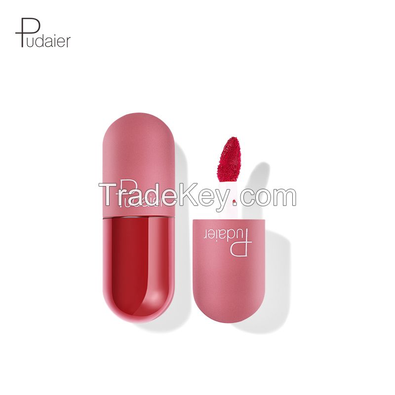 Capsule Matte Lipstick Lip Makeup Kit, Velvety Liquid Lipstick Waterproof Long Lasting Durable Beauty Cosmetics lipstick