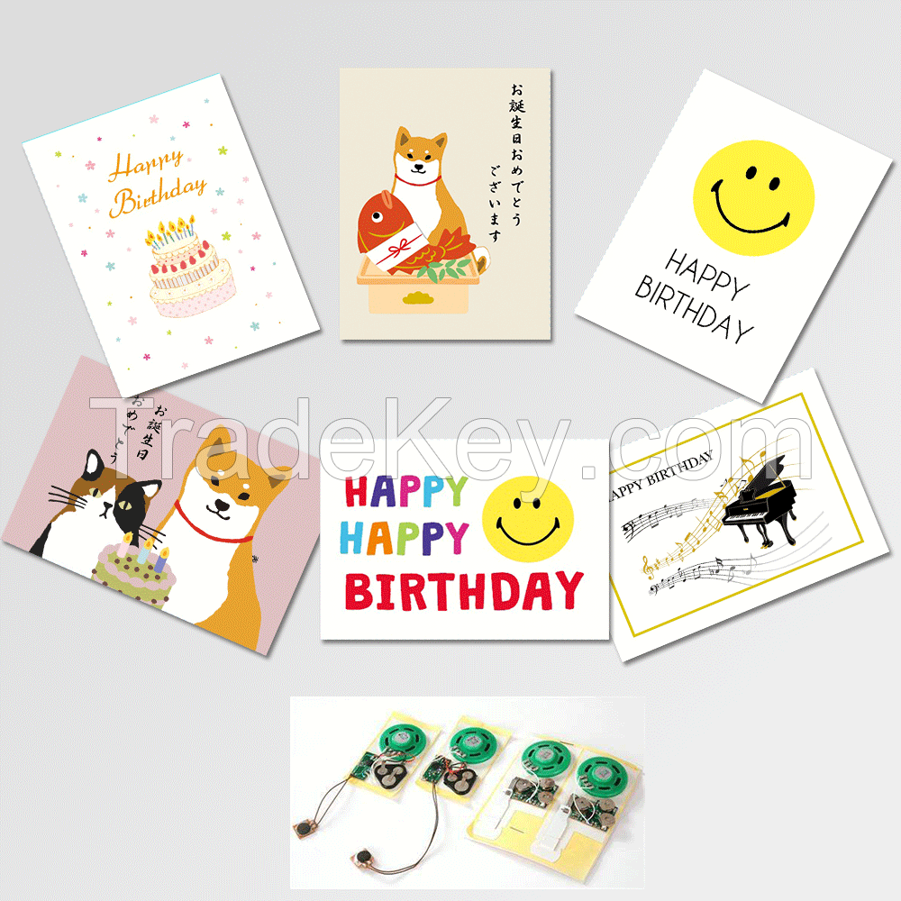 Greeting Card with Sound Module Chip