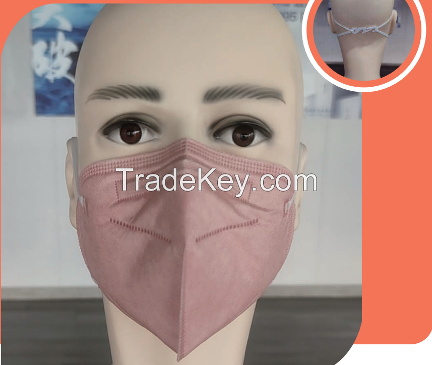 Bactericidal copper oxide non-woven fabric protective mask (folding type)