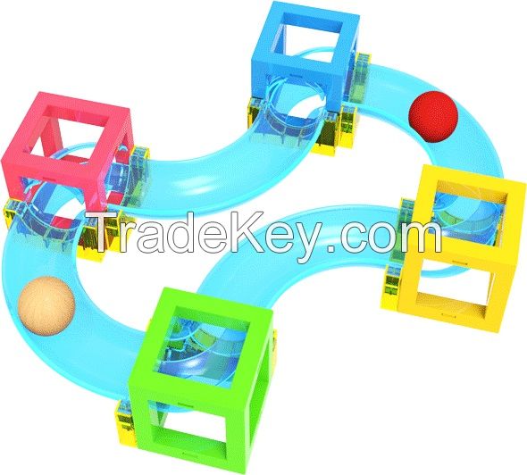 STEM Toy Magnetic Block with Running Ball