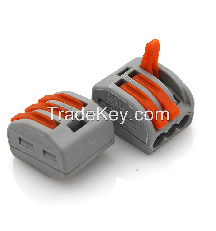 2/3/5 Pin Universal Compact Wire Connector Conductor Pct-215 Spring Lever Cable Connector