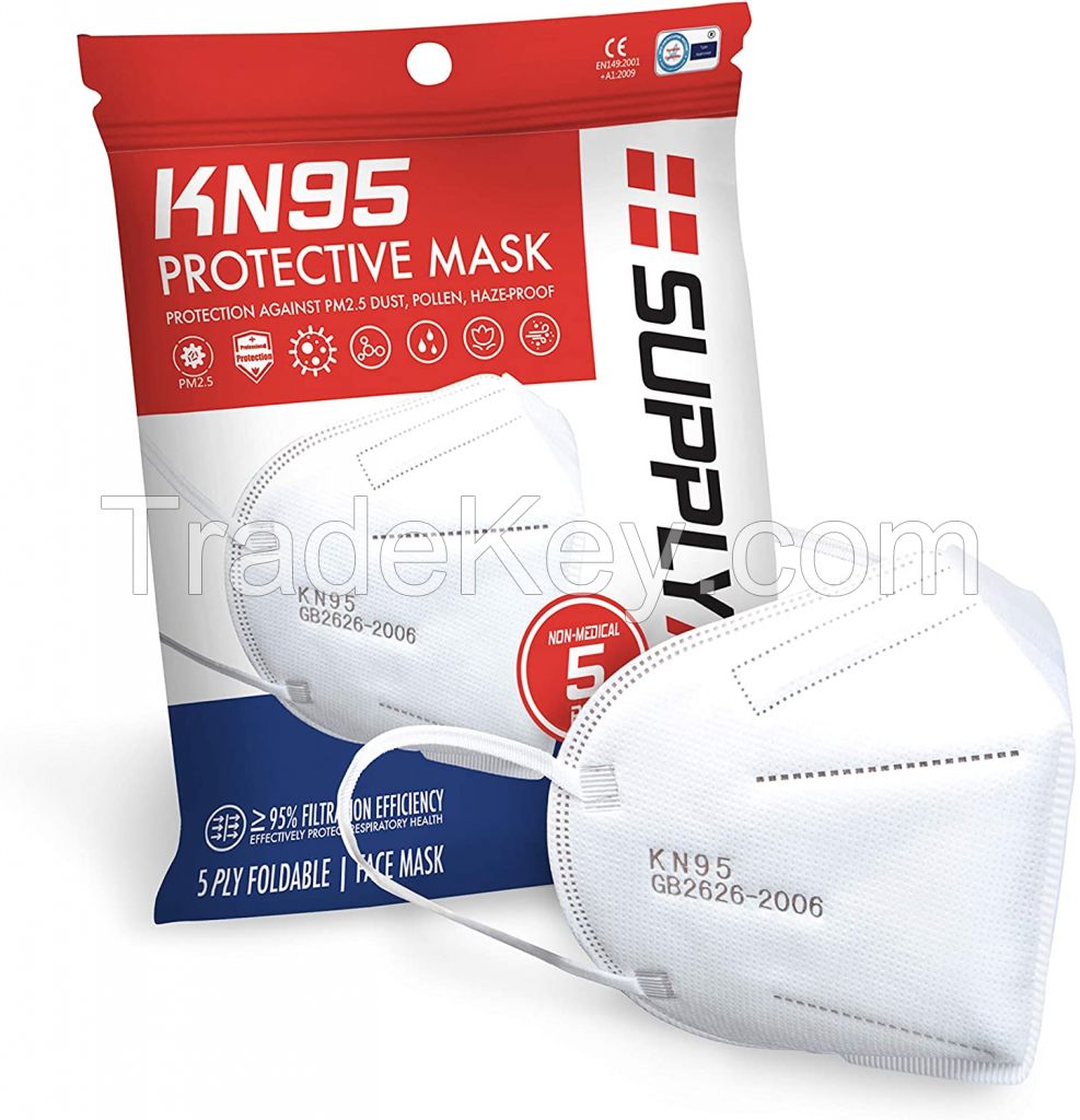 Face Mask KN95 Protective Mask Protection Against PM2.5 Dust Pollen  Haze-Proof